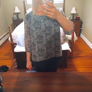 AB STUDIO Black & White Blouse M